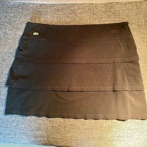 Lacoste Women’s Tiered Black Skirt - Size 38